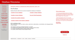 Desktop Screenshot of databasedirectory.com